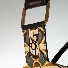 Borsa in pitone dipinto